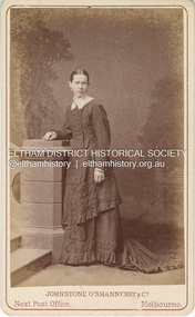 Photograph, Johnstone O'Shannessy & Co, Possibly Caroline Fairlie Stewart (nee Kidd) shortly after her marriage to Alexander Stewart, c.1885