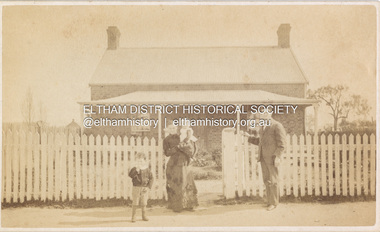 Photograph, Samuel Shillinglaw and family, possibly at Benalla, c.1882