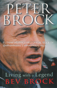 Book, Bev Brock, Peter Brock: Living with a legend by Bev Brock, 2004