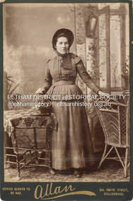 Photograph, M. J. Allan, Elizabeth Shillinglaw or possibly twin sister Annie in Salvation Army uniform, c.1890