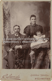 Photograph, Edward Sands, Christopher and Carrie (nee Shillinglaw) Watson with baby Jean Watson, c.1906
