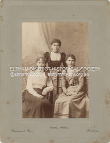 Photograph, Sisters,  Mary, Carrie and Lizzie Shillinglaw, c.1900