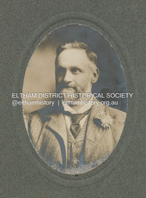 Photograph, John Brown, Head Teacher, Eltham State School No. 209, Dalton Street, c.1906
