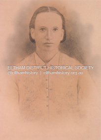 Photograph, Sketch from a photograph: Sarah Ann Shillinglaw (nee Kidd)