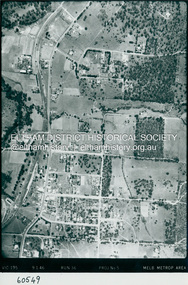 Photograph - Aerial Photograph, Landata, Eltham, Main Road; Henry St to Bellevue Rd, Dec. 1945