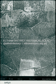 Photograph - Aerial Photograph, Landata, Eltham; Crown Allotment 15, Section 5, Parish of Nillumbik (Stokes Orchard Estate), Dec. 1945