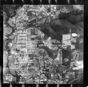Photograph - Aerial Photograph, Landata, Eltham; Crown Allotment 15, Section 5, Parish of Nillumbik (Stokes Orchard Estate), Feb. 1956