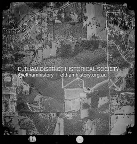 Photograph - Aerial Photograph, Landata, Eltham; Crown Allotment 15, Section 5, Parish of Nillumbik (Stokes Orchard Estate), Oct. 1968
