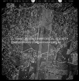 Photograph - Aerial Photograph, Landata, Eltham; Crown Allotment 15, Section 5, Parish of Nillumbik (Stokes Orchard Estate), Jan. 1984