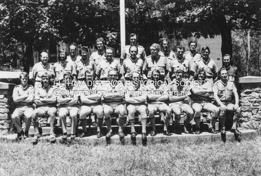 Photograph - Black and White Print, Lewis Tulk, Stage IV Scout Leader Training course, Gillwell Park, Gembrook, Vic, c.1960