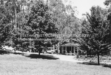 Photograph - Black and White Print, Lewis Tulk, Original Training Hut, Gillwell Park, Gembrook, Vic, c.1960