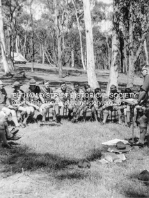 Photograph - Black and White Print, Lewis Tulk, Yarra Batman Area Scout Stage III training at Meruka Park, Eltham, c.1980