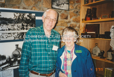 Photograph - Colour Print, Lewis Tulk, Jock and Jean Ryan of Nillumbik Historical Society, 4 Sep 1999
