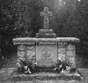 Photograph - Negative, Lewis Tulk, Outdoor Chapel, Gillwell Park, Gembrook, Vic, c.May 1957