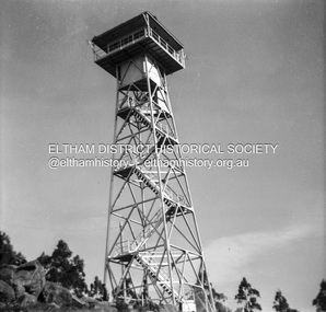 Photograph - Negative, Lewis Tulk, Fire Lookout Tower, c.May 1957