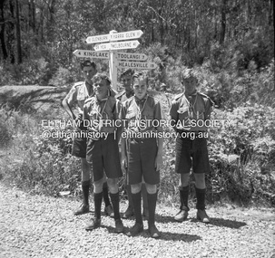Photograph - Negative, Lewis Tulk, Scouting activities near Kinglake, Vic, c.May 1957