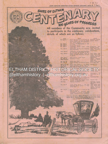 Newspaper - Supplement, Leader Associated Newspapers, Shire of Eltham Centenary; 100 Years of Progress, March 30, 1971