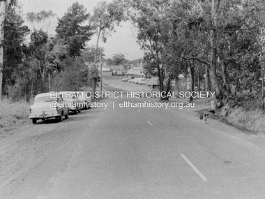 Photograph, Barry Philp, Eltham-Yarra Glen Road, Research, Vic, c.1967