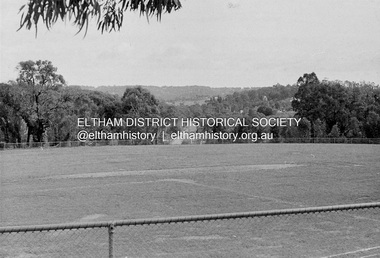 Photograph, Barry Philp, View towards Eltham from Research Oval, c.1969