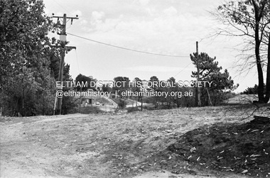 Photograph, Barry Philp, At top of Ingrams Road,  Research; shortly after the 1968-1969 fire, c.1969