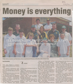 Document - Folder, Cricket, Diamond Valley Leader, Money is everything, 1st November 2006
