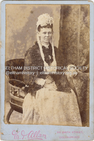 Photograph - Cabinet Photograph, M. J. Allan, Possibly Jane Key, c.1887