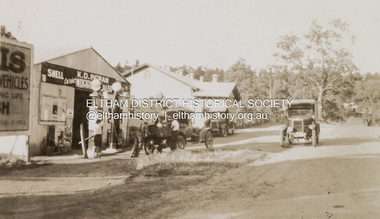 Photograph, K.D. Ingram's Shell Garage, Research, Vic, c.1930