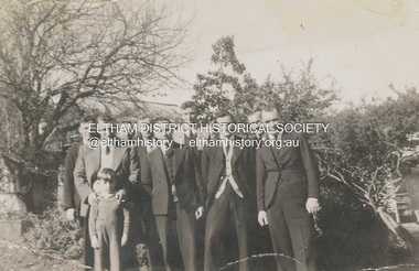 Photograph, The Teagle boys at Thomas Street, Eltham, c.1949