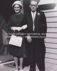 Photograph, Wedding portrait, Kenneth Douglas Ingram with his second wife, Betty, 1962