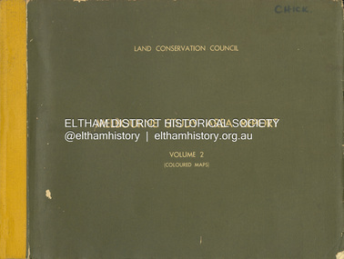 Book - Map, Land Conservation Council, Melbourne Study Area Report, [December 1973]