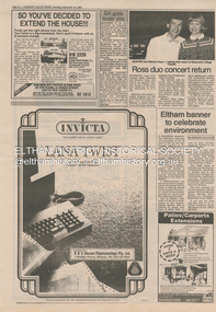 Document - Folder, Eltham Banner Project, 1986