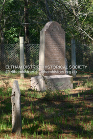 Photograph - Digital Photograph, Alan King, Henry Hurst grave, 1 February 2008