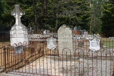 Photograph - Digital Photograph, Alan King, Graves of Thomas Sweeney and family, Eltham Cemetery, Victoria, 27 January 2008