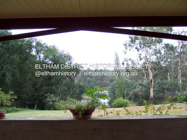 Photograph - Digital Photograph, Marguerite Marshall, View of the Yarra River from 'Worlingworth', 10-26 Banoon Road, Eltham, 30 January 2006