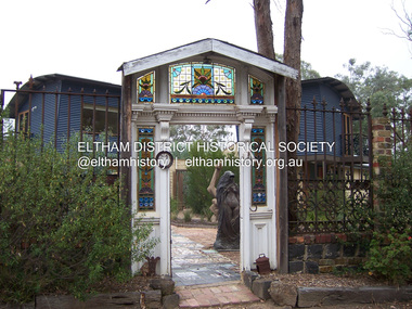Photograph - Digital Photograph, Marguerite Marshall, Doorway of Clifton Pugh's former house at Dunmoochin, Barreenong Road, Cottles Bridge, 5 February 2008