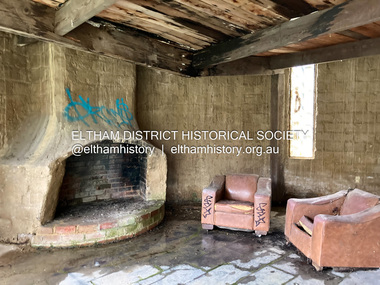 Photograph - Digital Photograph, Jim Connor, Fireplace, Boomerang House, 195 Laughing Waters Road, Eltham, 31 August 2021