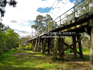 Photograph - Digital Photograph, Jim Connor, Eltham Railway Trestle Bridge, Panther Place, Eltham, 18 April 2018