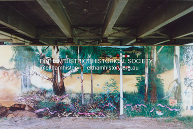 Photograph, Fay Bridge, Graffiti art, Bridge Street Bridge, Eltham, c.1990
