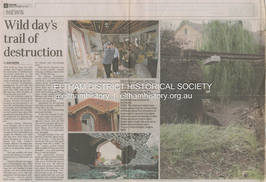 Newsclipping, Reid Sexton, Wild day's trail of destruction, The Age, Tuesday, December 27, pp4-5, 2011