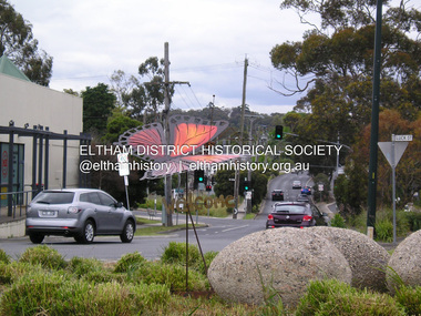 Photograph, Fay Bridge, Welcome Butterfly, Roundabout, Main Road and Luck Street, Eltham, 7 November 2016