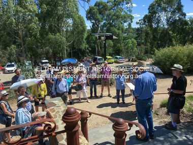 Photograph, Peter Pidgeon, EDHS Heritage Excursion, Eltham Cemetery, 3 March 2018