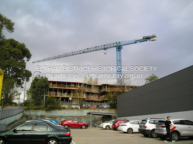 Photograph, Fay Bridge, The Canopy appartments under construction, Pryor Street, Eltham, 31 March 2019