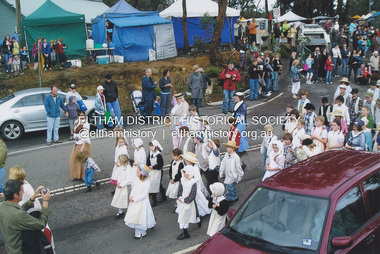 Photograph, Fay Bridge, St Andrews Primary School children in old time costumes, n.d