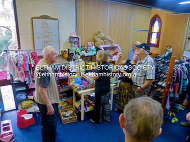 Photograph, Jim Connor, Opportunity Shop, Eltham - Montmorency Uniting Church Hall, 810 Main Rd, Eltham, 7 May 2016