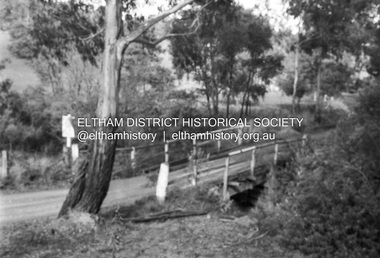 Negative - Photograph, Russell Yeoman, Bridge over Arthurs Creek, Chapel Lane, Nutfield, c.1970