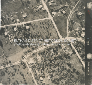 Photograph - Aerial Photograph, Main Road, intersection Grand Boulevard and Panorama Avenue, Lower Plenty / Montmorency, 2 Jul. 1951