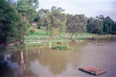 Photograph (Item) - Print, Eltham Town Park Pond - Providing Contemplating & Recreation, 1988