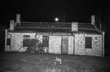 Photograph (Item) - Print, Nick O'Brien, Untitled (Shillinglaw Cottage at night, full moon), 1988