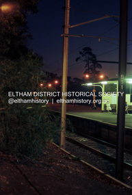 Photograph (Item) - Print, Christina Gomilschak, Untitled (Eltham Railway Station at night), 1988