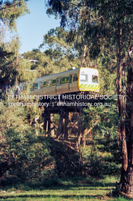 Photograph (Item) - Print, Fred Mitchell, Untitled (Train on Trestle Bridge), 1988